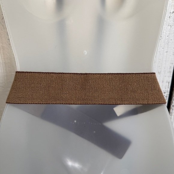 Banana Republic Y2K Boho Belt Brown Leather Buckle Womens Size XS Small Stretch - Picture 5 of 8